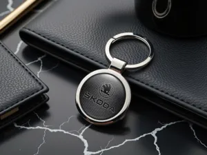 Skoda Schlüsselringe Damen Modern Hochwertig Metall